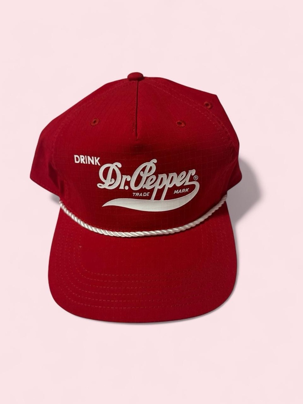 Dr. Pepper Red Logo Rope-Trim Cap